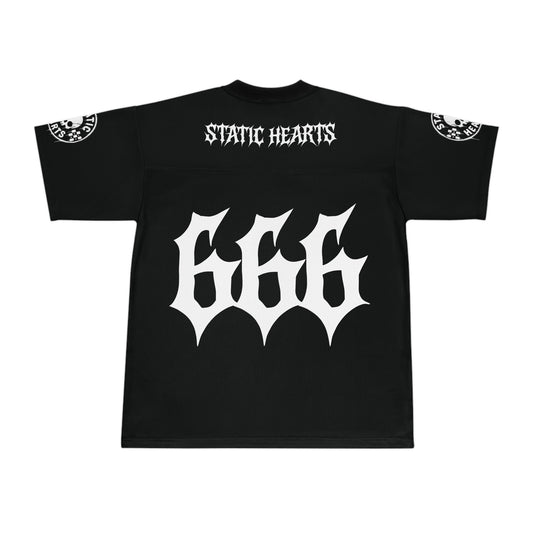 Static Hearts Football Jersey