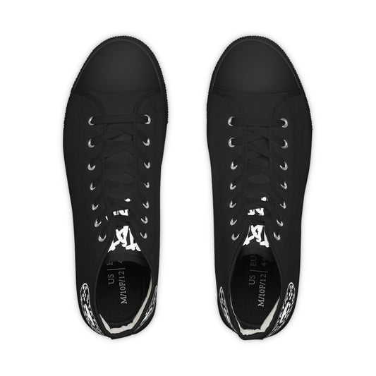 Static Hearts Black Hi-Tops