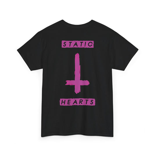Neon Pink Inverted Cross T-Shirt