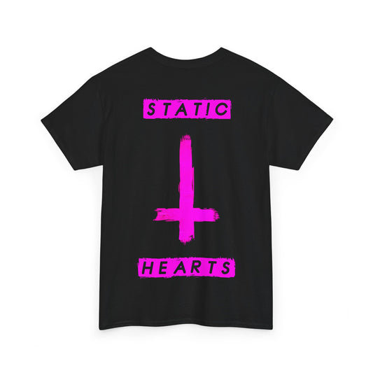 Neon Pink Inverted Cross T-Shirt