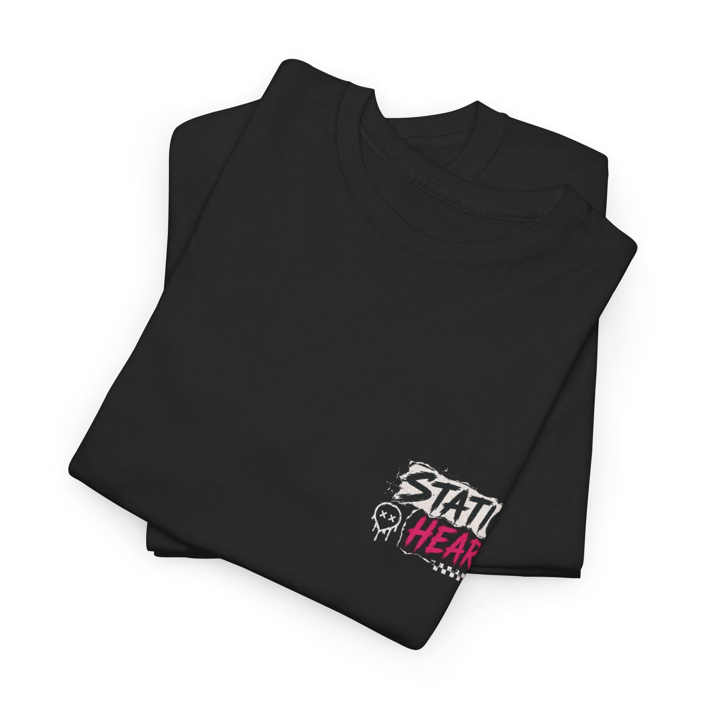 Neon Death Moth T-Shirt alternative graphic t-shirt by Static Hearts inspired by pop punk, emo and horror.