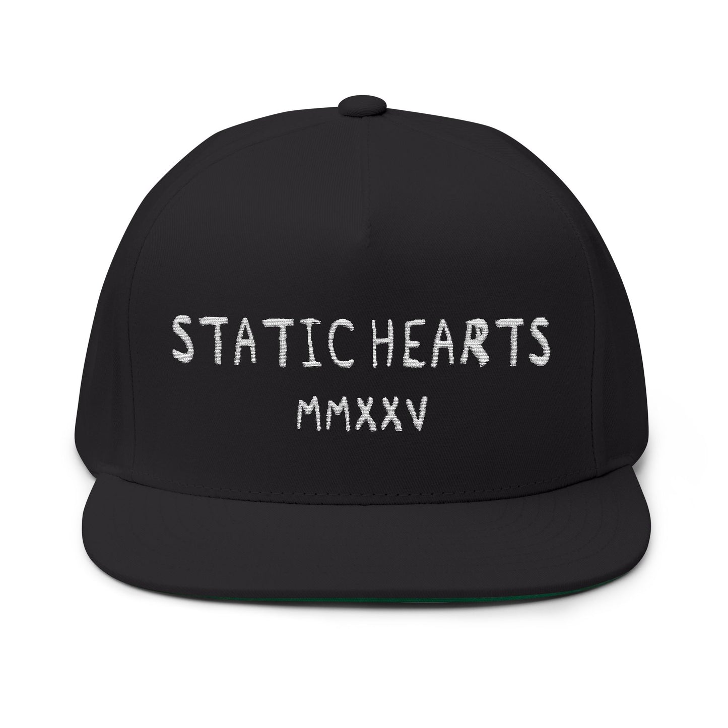 Static Hearts Skater Snapback alternative graphic t-shirt by Static Hearts inspired by pop punk, emo and horror.