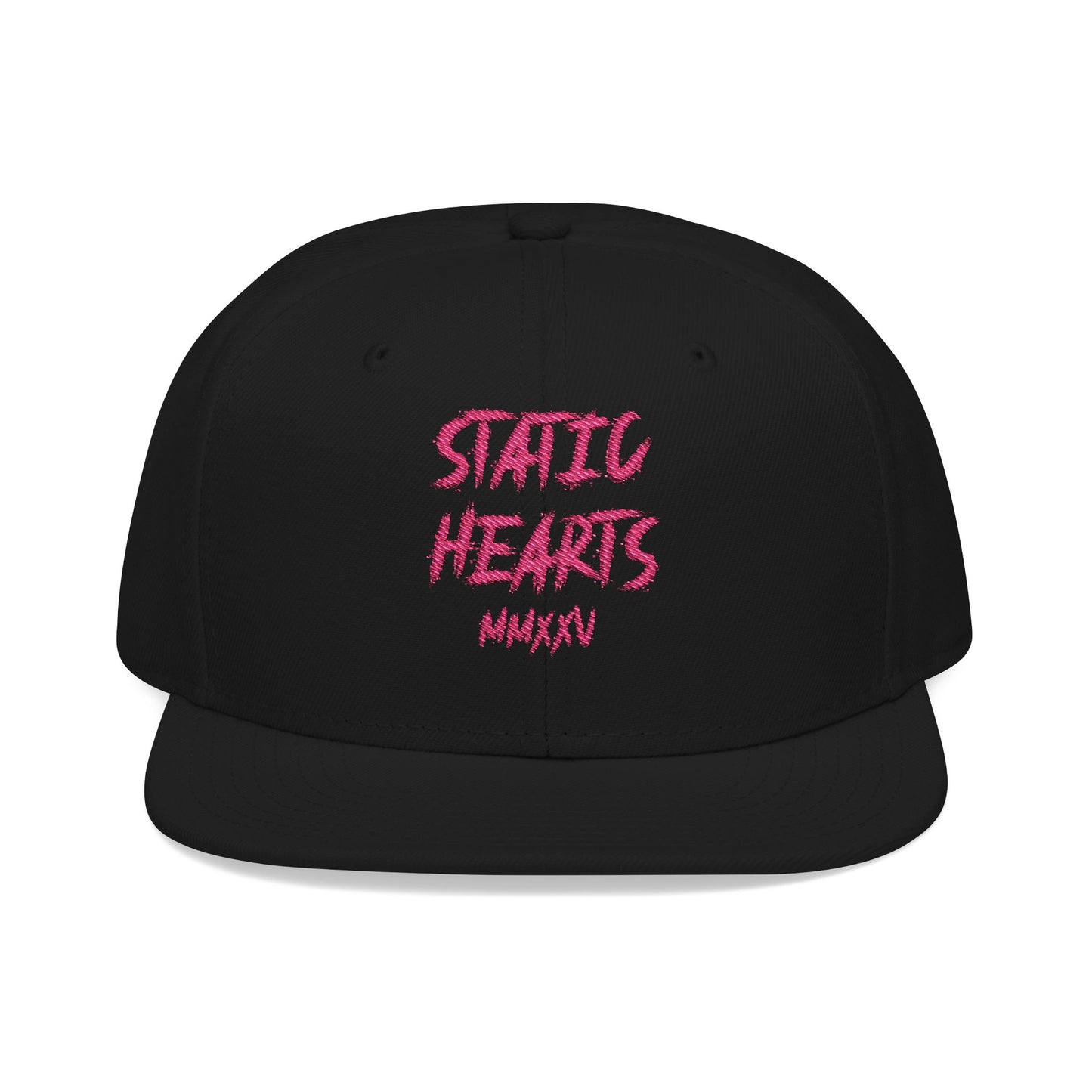 Pink Static Hearts Logo Snapback