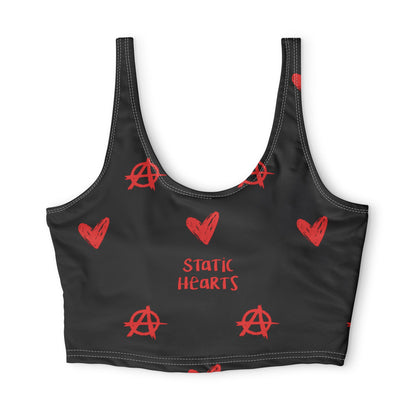 Anarchy Hearts Sports Bra – Punk Red Heart Activewear
