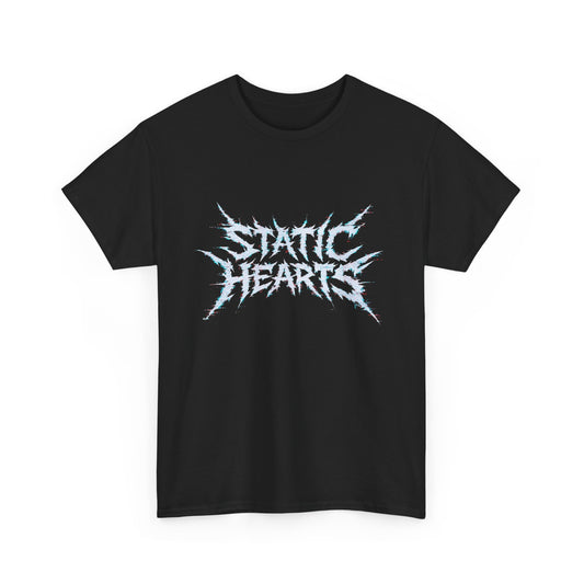 Static Hearts Metal T‑Shirt