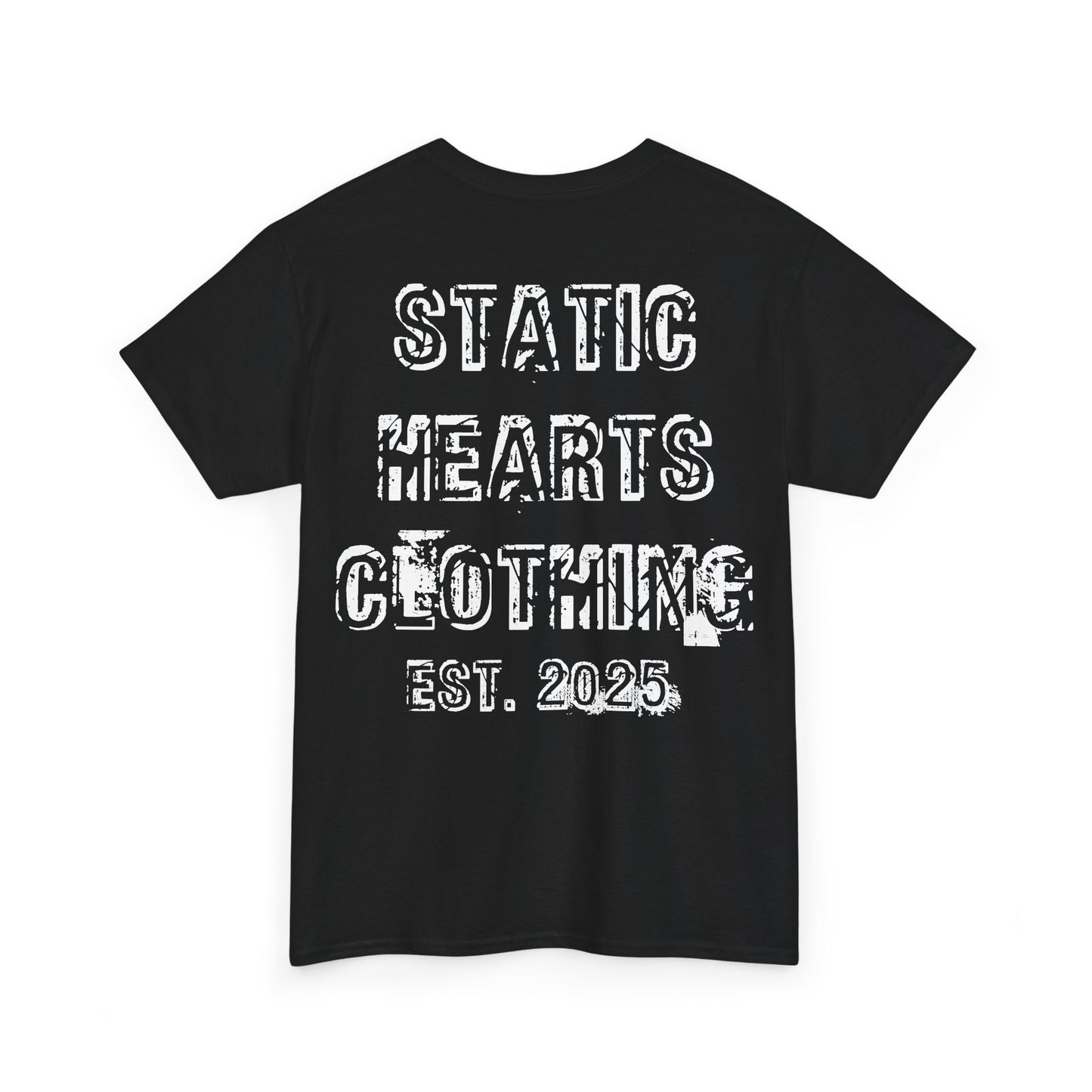 Static Hearts Clothing Distressed Logo T-Shirt