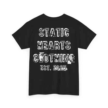 Static Hearts Clothing Distressed Logo T-Shirt