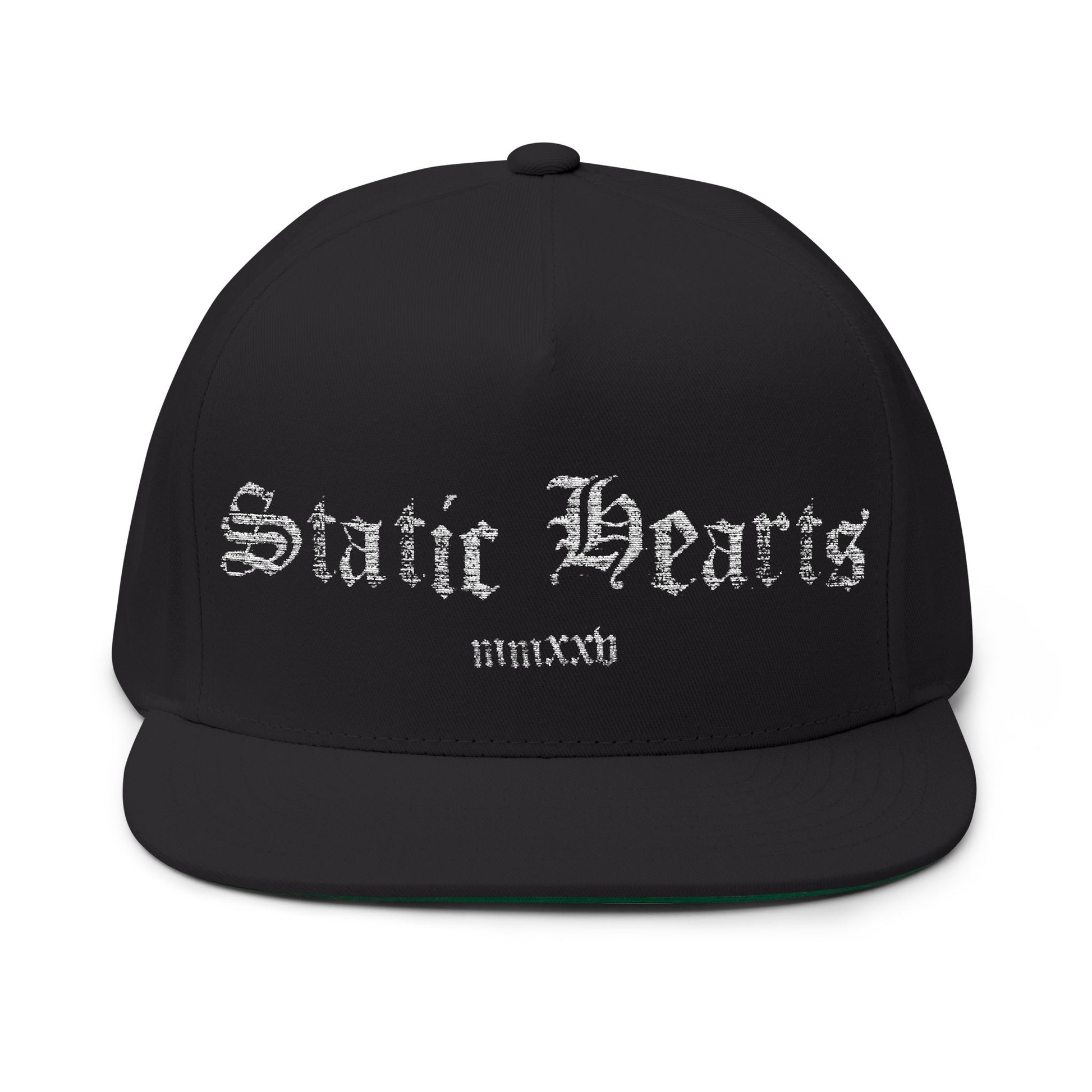 Gothic Static Hearts Snapback alternative graphic t-shirt by Static Hearts inspired by pop punk, emo and horror.