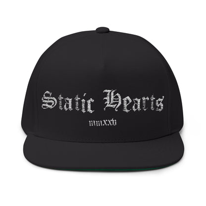 Gothic Static Hearts Snapback alternative graphic t-shirt by Static Hearts inspired by pop punk, emo and horror.