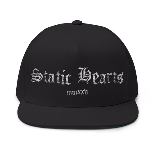 Gothic Static Hearts Snapback alternative graphic t-shirt by Static Hearts inspired by pop punk, emo and horror.