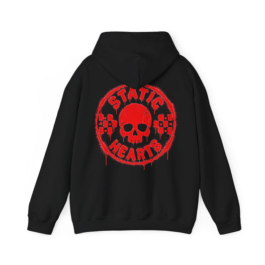 Red Gothic Logo Hoodie