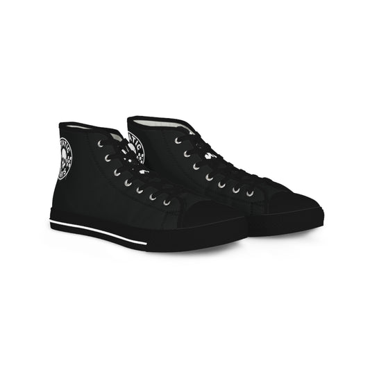 Static Hearts Black Hi-Tops