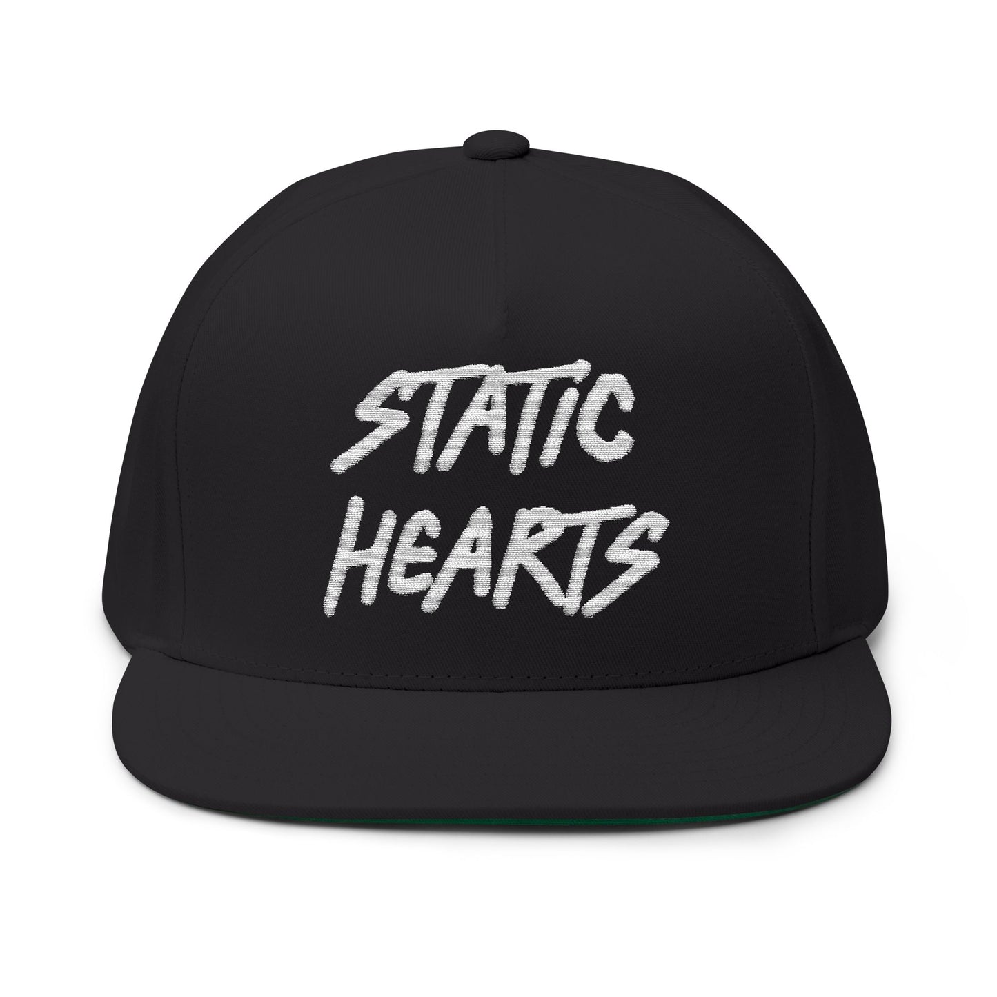 Static Hearts Streetwear Snapback alternative graphic t-shirt by Static Hearts inspired by pop punk, emo and horror.