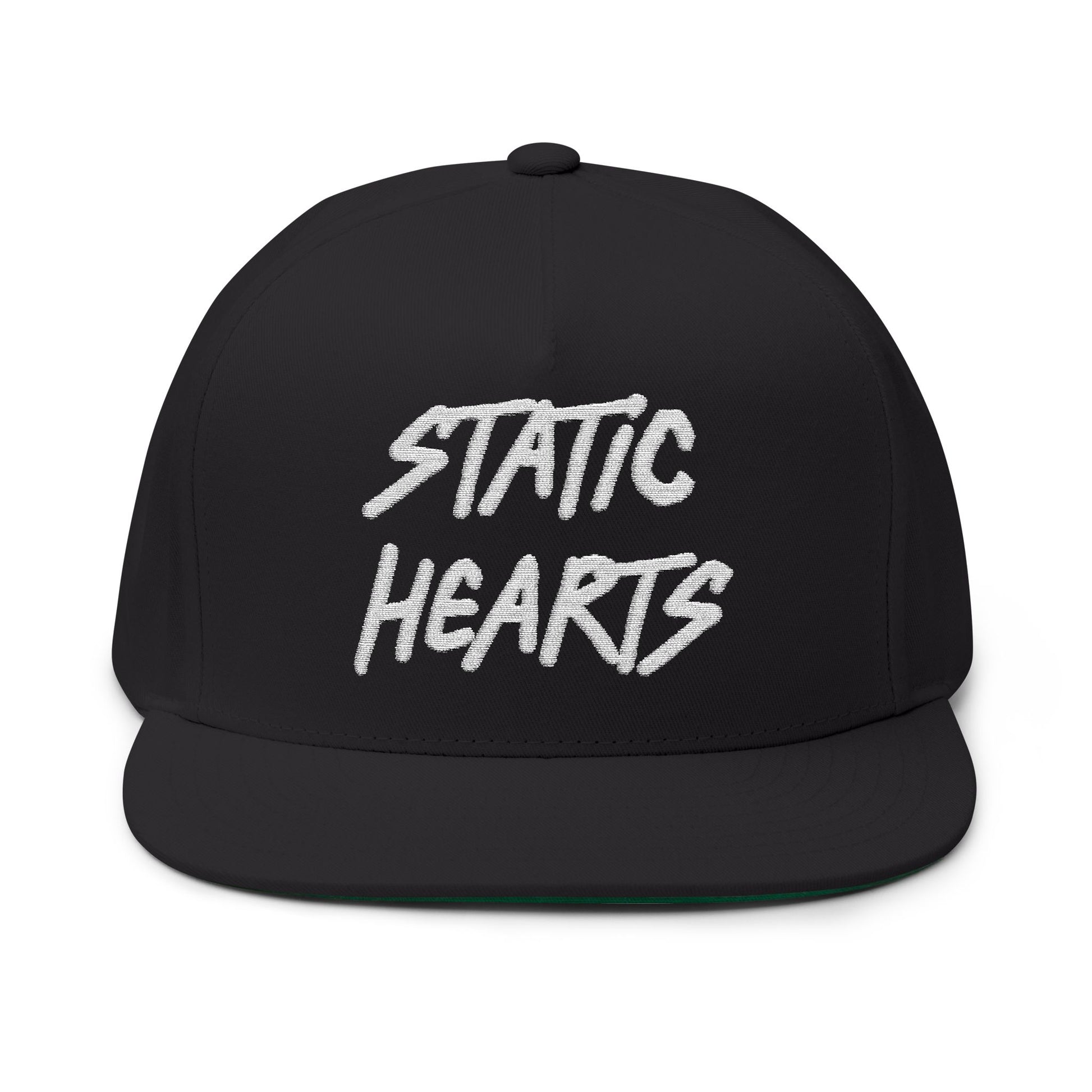 Static Hearts Streetwear Snapback alternative graphic t-shirt by Static Hearts inspired by pop punk, emo and horror.