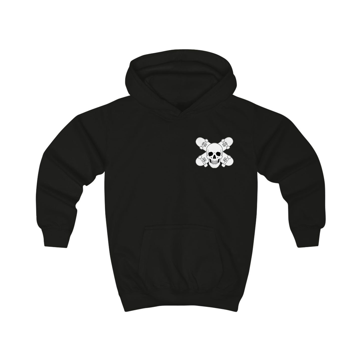 Kids Skull & Cross Skateboards Hoodie