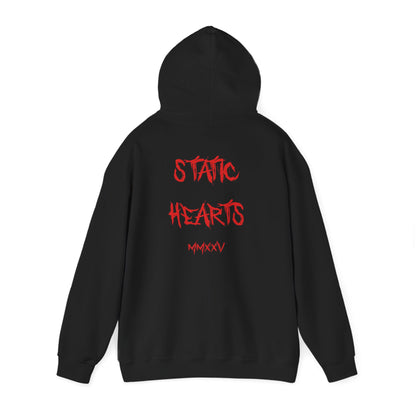 Static Hearts Blood Drip Hoodie