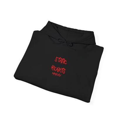 Static Hearts Blood Drip Hoodie