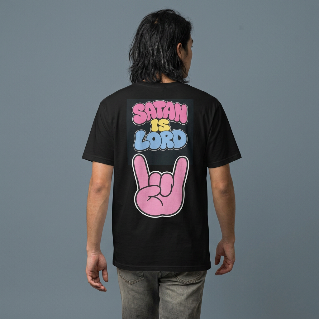 Satan is Lord Retro T-Shirt