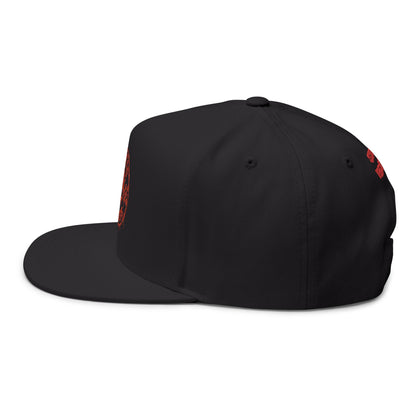 Static Hearts Skull Snapback alternative graphic t-shirt by Static Hearts inspired by pop punk, emo and horror.