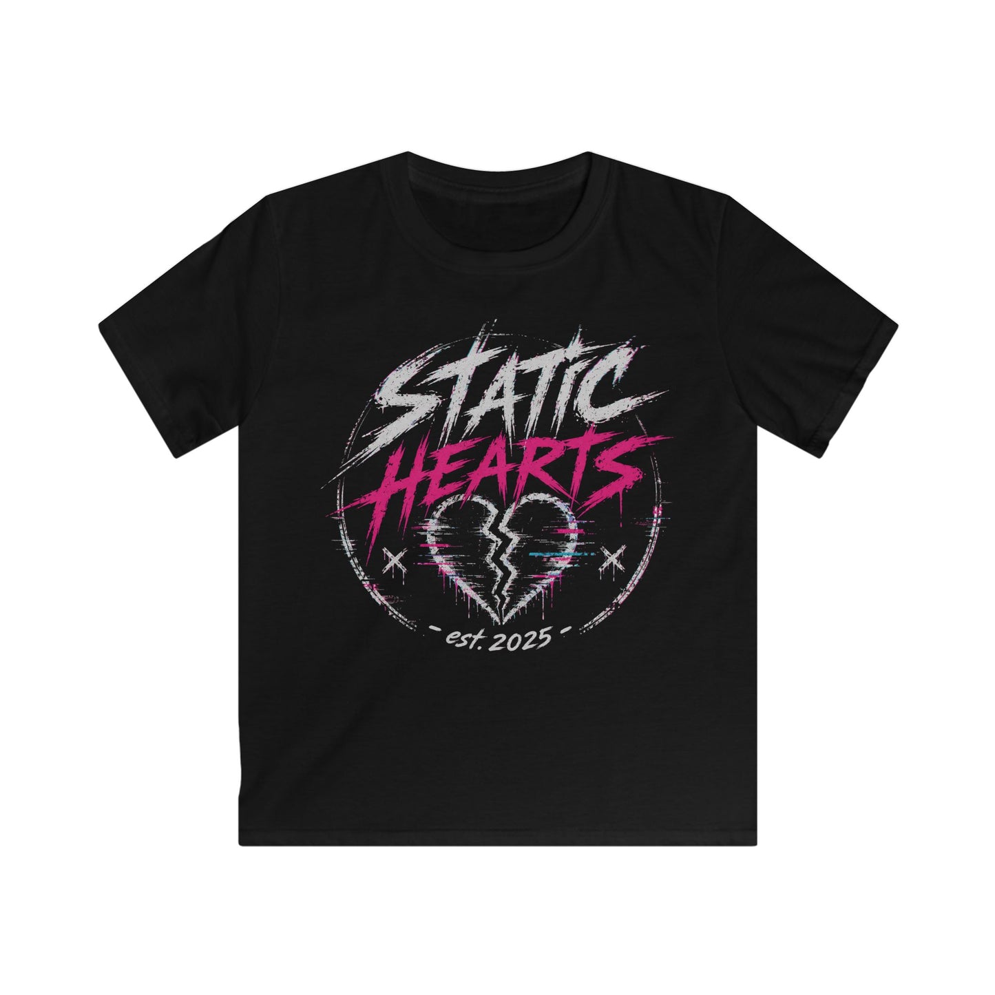 Kids Static Hearts Tee