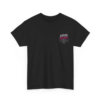 Electric Static Hearts Graphic T‑Shirt