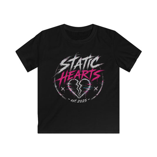 Kids Static Hearts Staple Tee