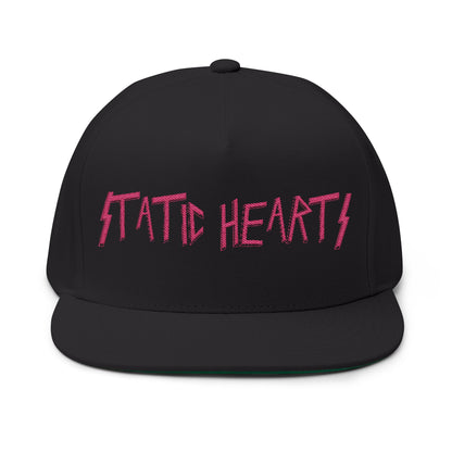 Static Hearts Punk Rock Snapback alternative graphic t-shirt by Static Hearts inspired by pop punk, emo and horror.