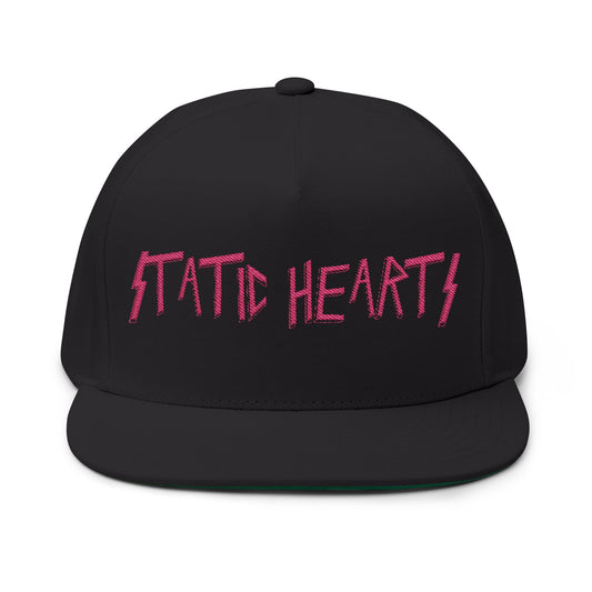 Static Hearts Punk Rock Snapback alternative graphic t-shirt by Static Hearts inspired by pop punk, emo and horror.