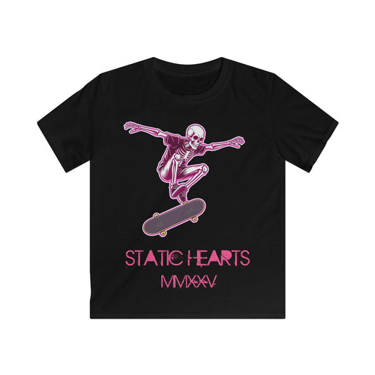 Kids Static Hearts Skate Tee