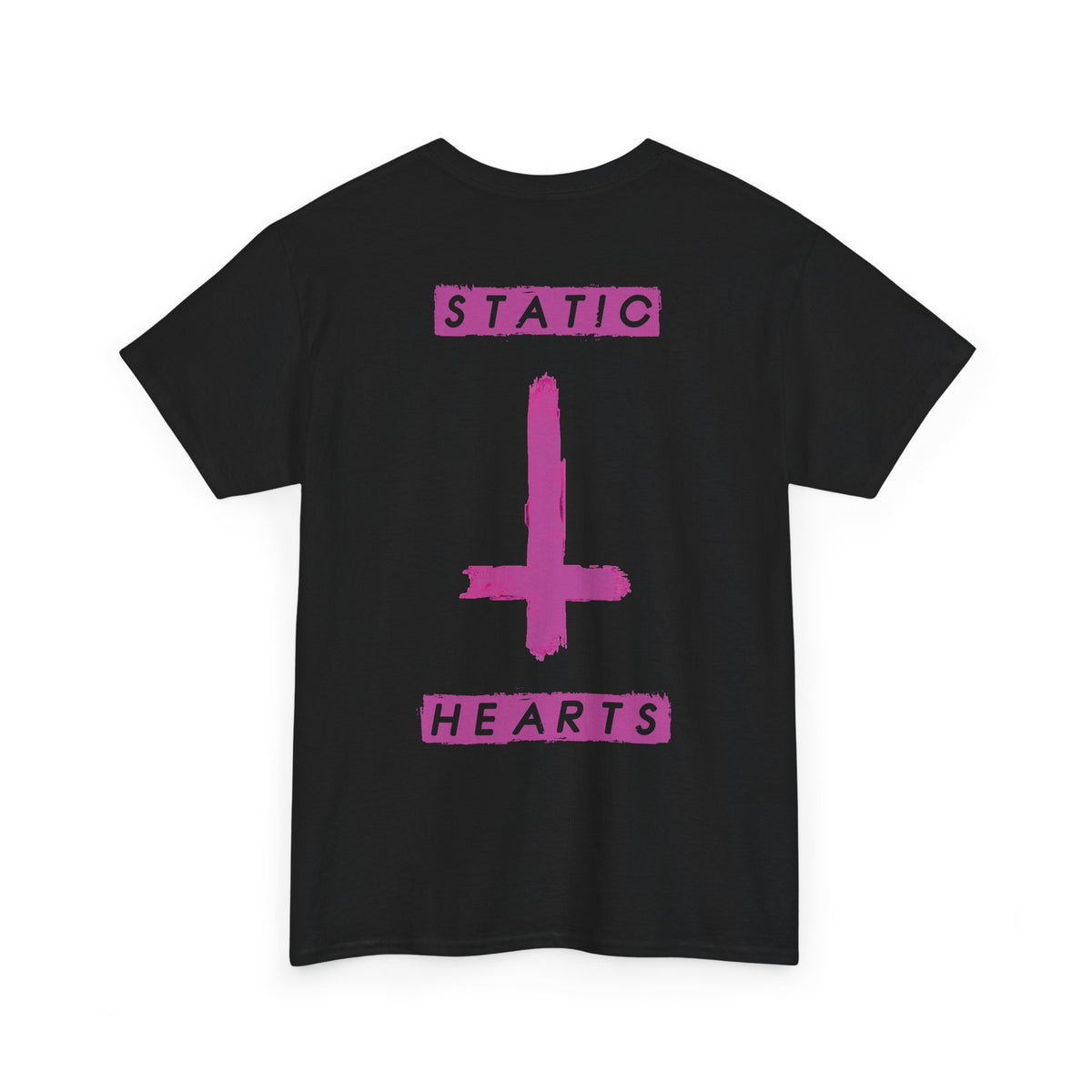 Neon Pink Inverted Cross T-Shirt