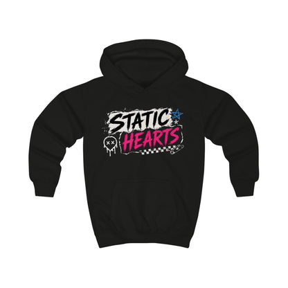 Kids Static Hearts Hoodie