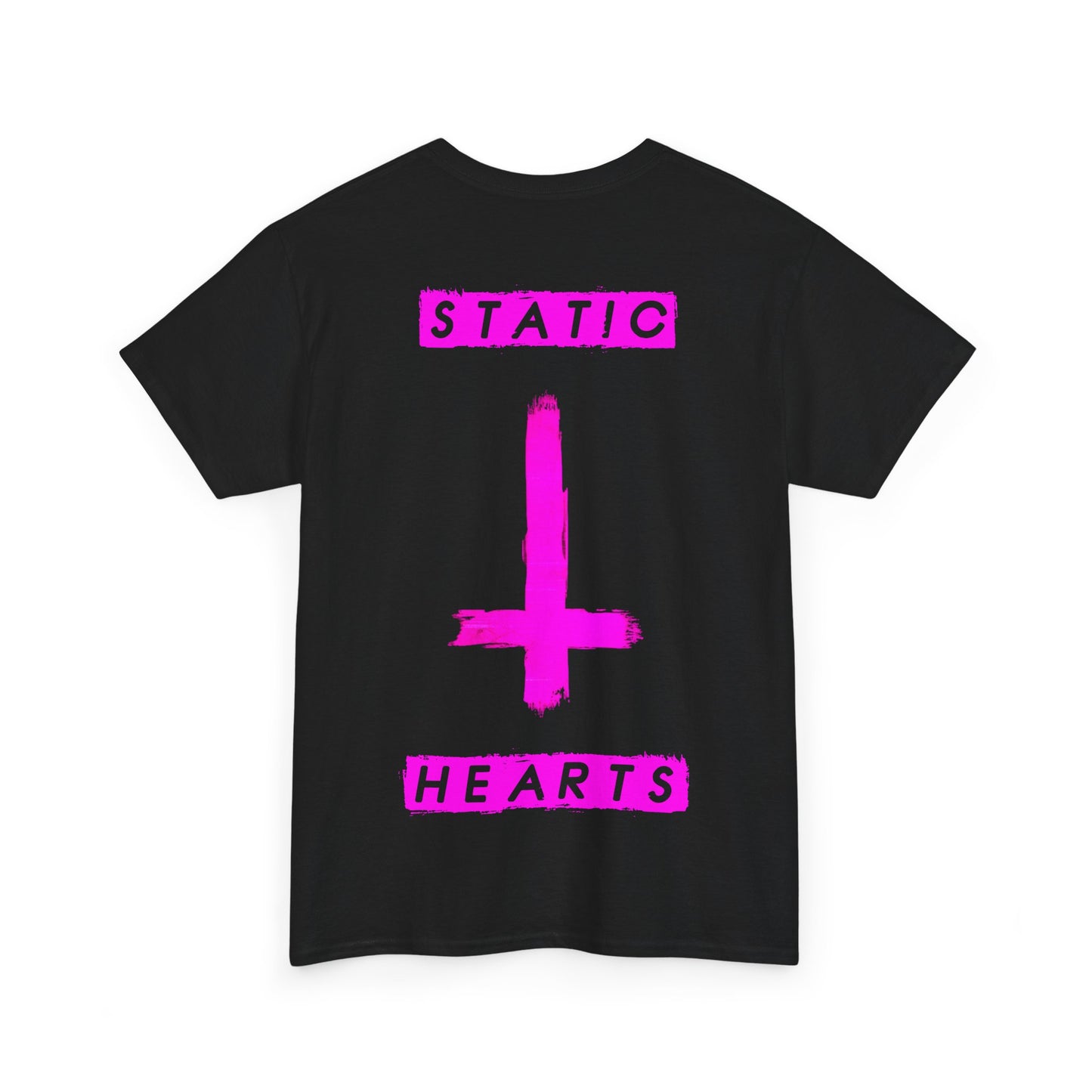 Neon Pink Inverted Cross T-Shirt