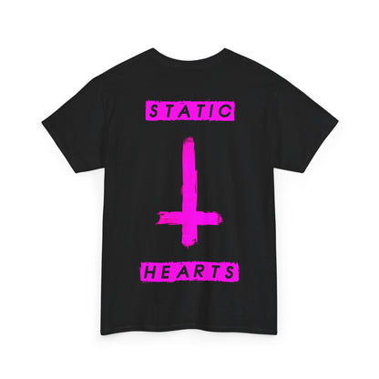 Neon Pink Inverted Cross T-Shirt
