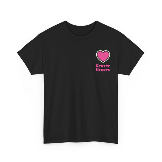 Retro Heart Logo T‑Shirt alternative graphic t-shirt by Static Hearts inspired by pop punk, emo and horror.