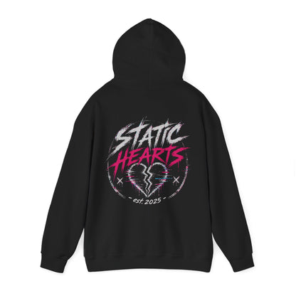 Static Hearts Pullover Hoodie