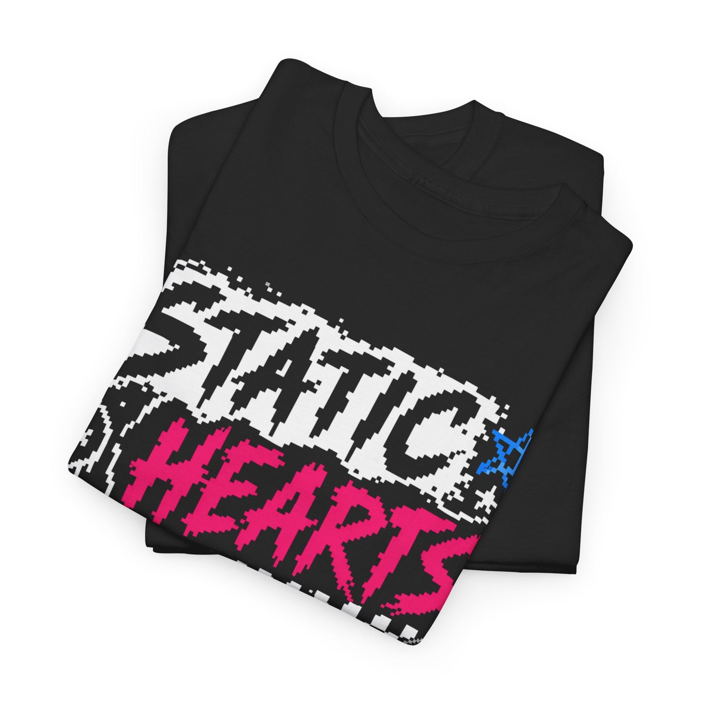 Static Hearts Retro Gaming T-Shirt
