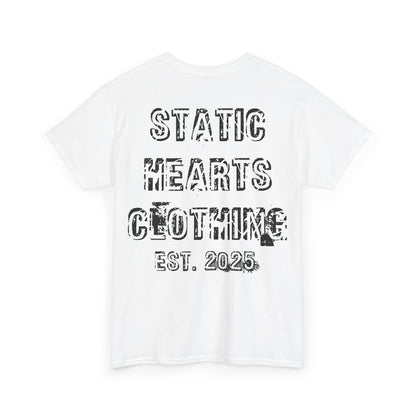 Static Hearts Clothing Distressed Logo T-Shirt