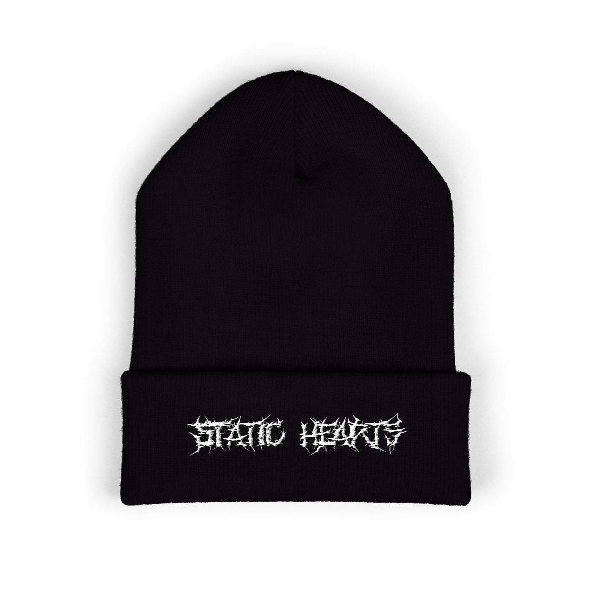 Static Hearts Metal Beanie