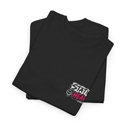 Neon Death Moth T-Shirt alternative graphic t-shirt by Static Hearts inspired by pop punk, emo and horror.