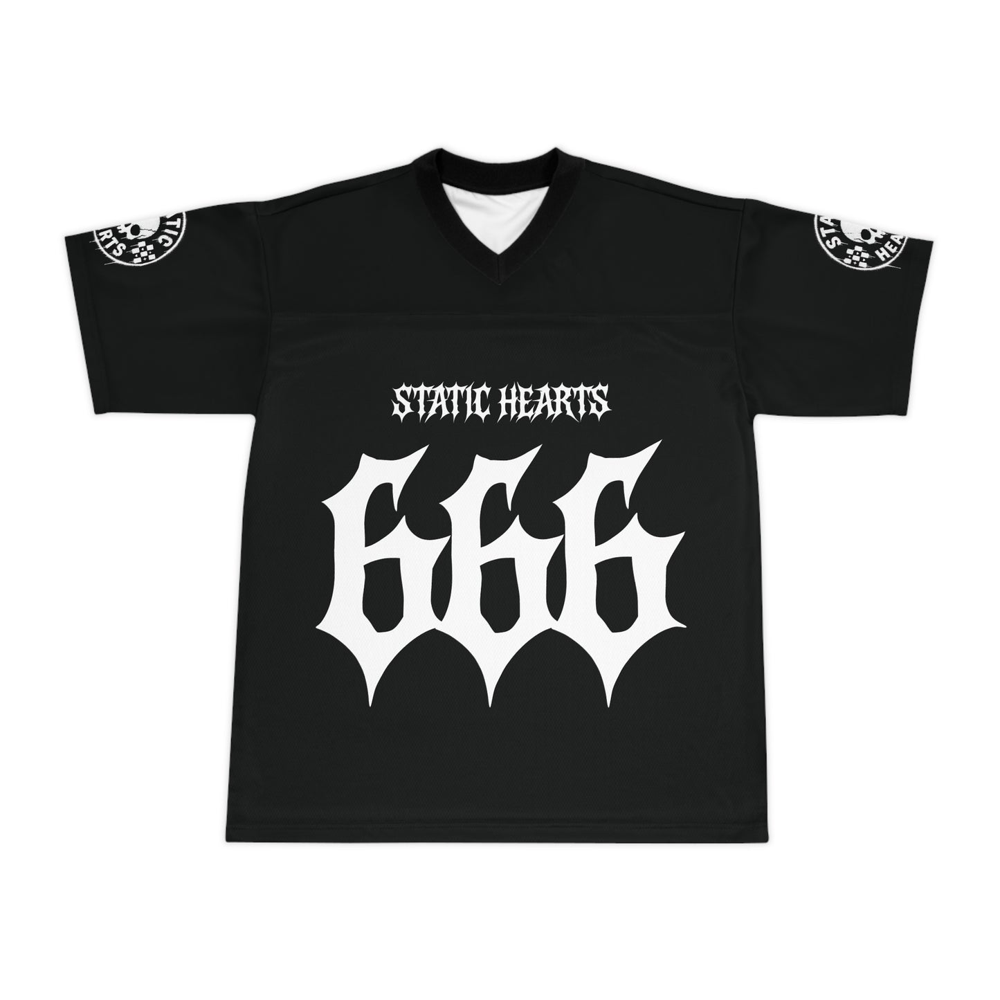 Static Hearts Football Jersey