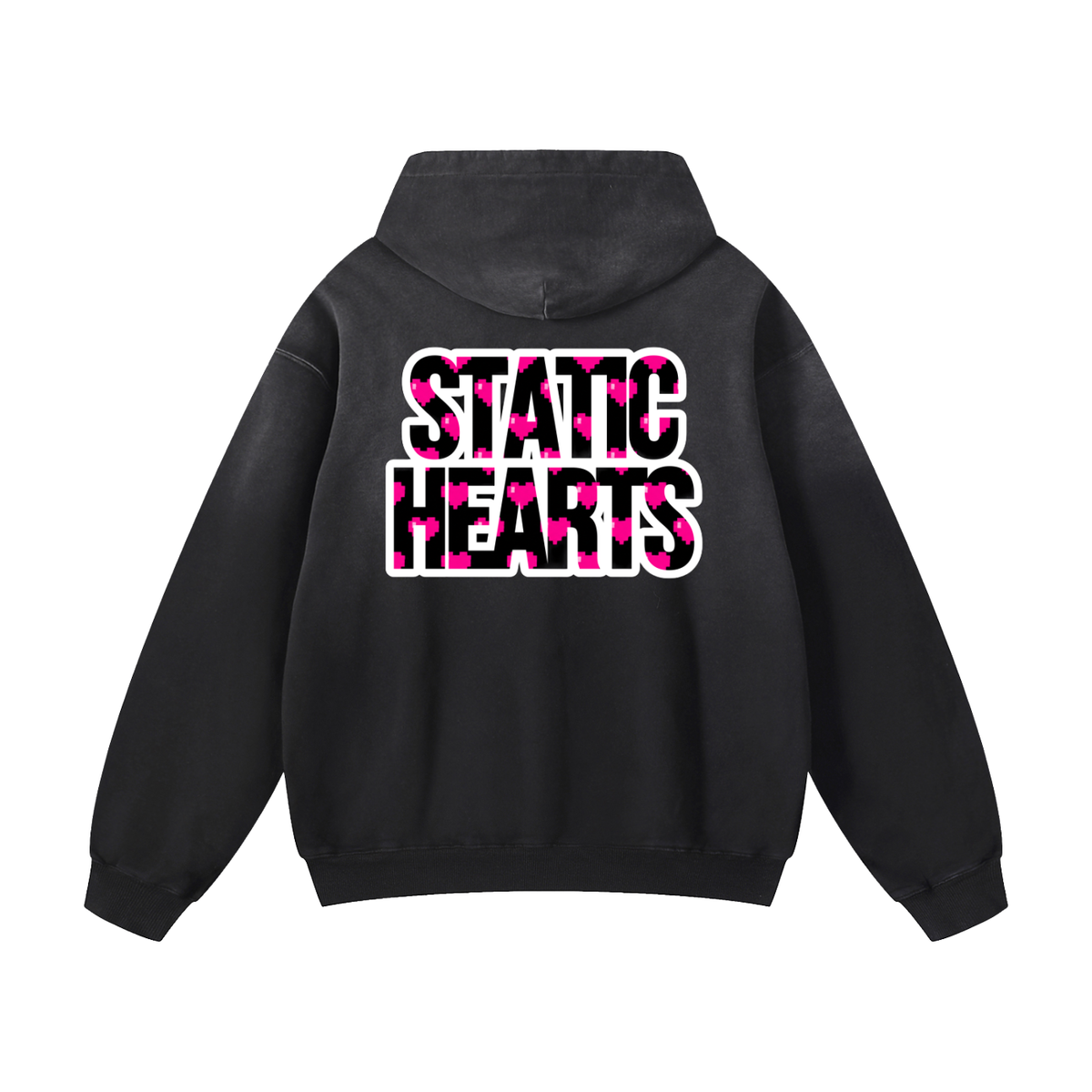 Pixel Heart Oversized Hoodie