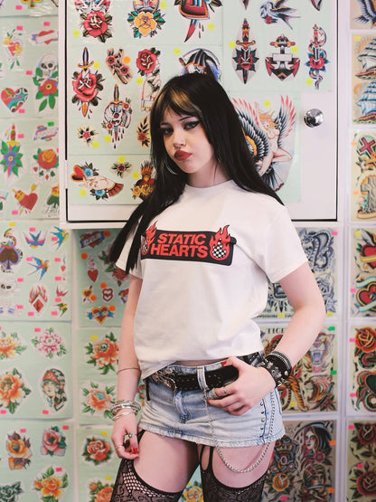 Pop Punk T-Shirt alternative graphic t-shirt by Static Hearts inspired by pop punk, emo and horror.