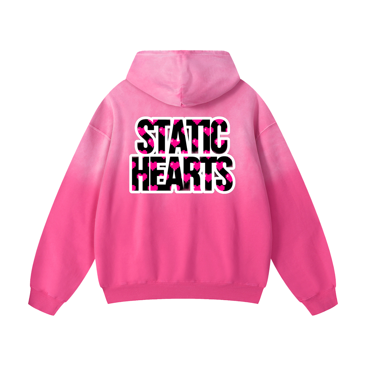 Pixel Heart Oversized Hoodie